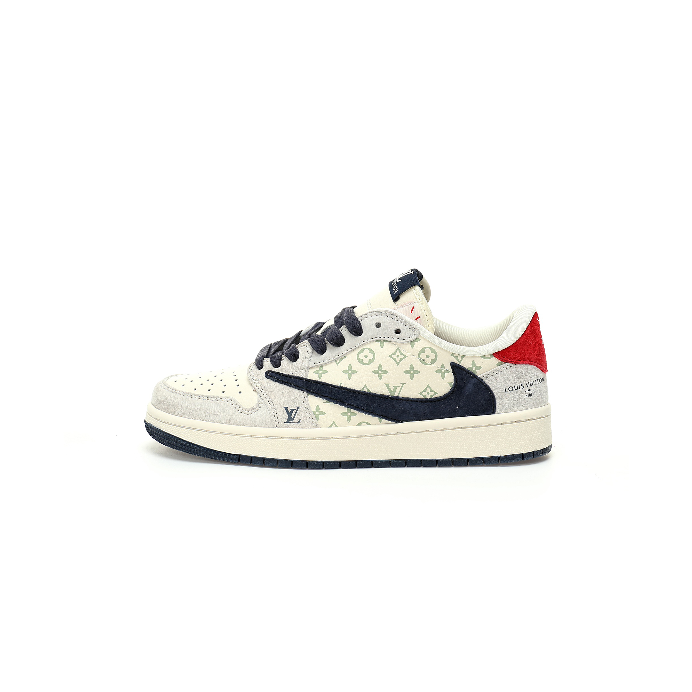 NIKE AIR JORDAN 1 LOW OG SP BEIGE NAVY LV MONOGRAM YQ2088-668